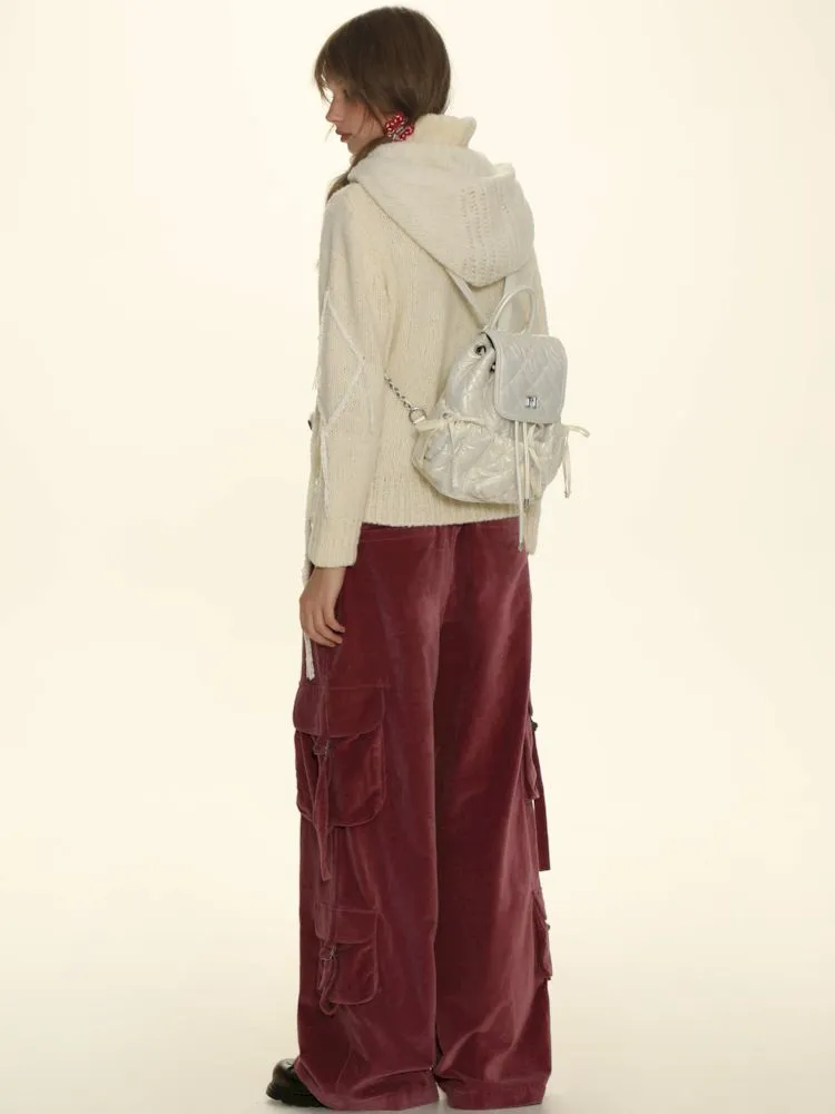 Adjustable pockets wide-leg loose thin pants【s0000006031】