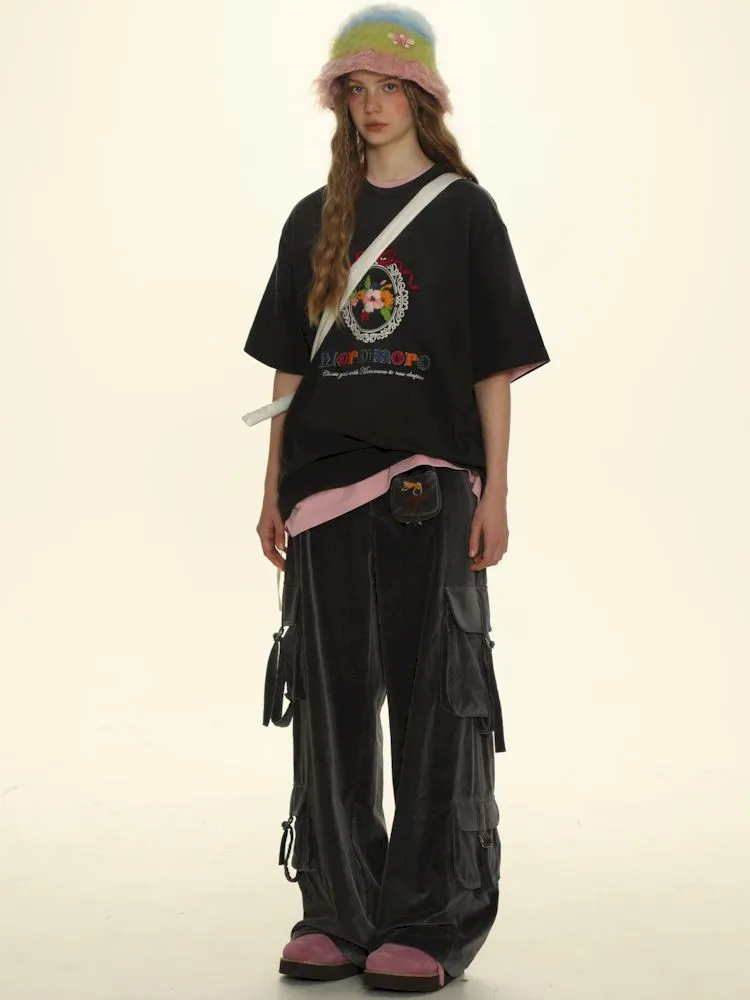 Adjustable pockets wide-leg loose thin pants【s0000006031】