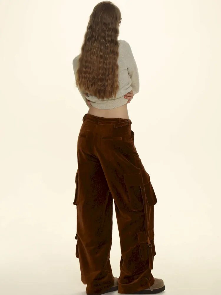 Adjustable pockets wide-leg loose thin pants【s0000006031】