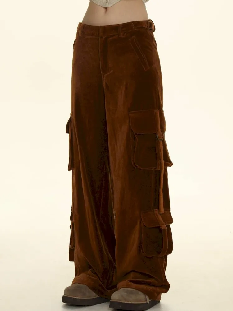 Adjustable pockets wide-leg loose thin pants【s0000006031】