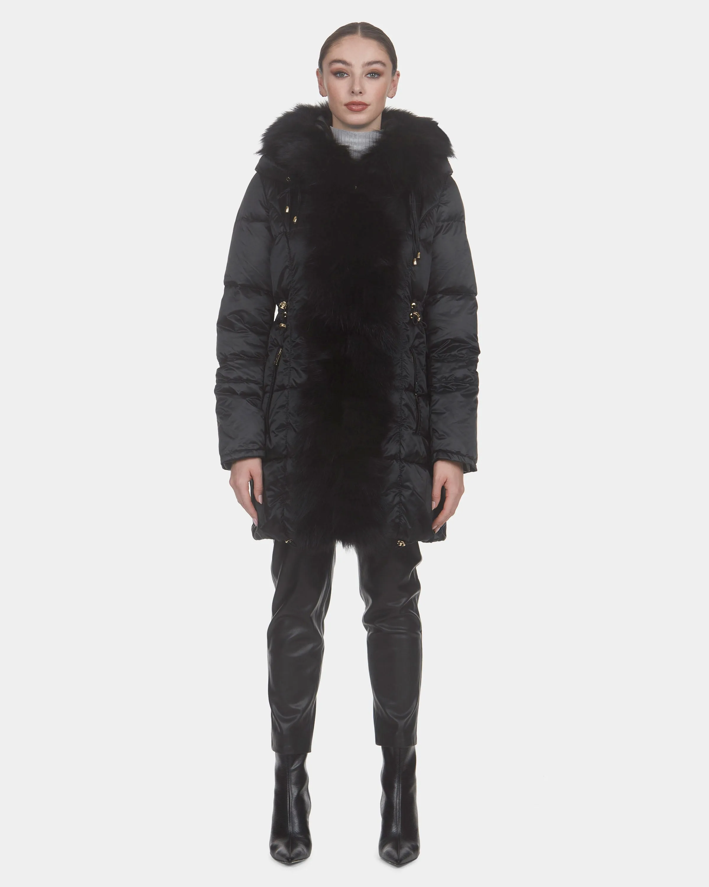 Après-Ski Jacket with Fox Sections Tuxedo
