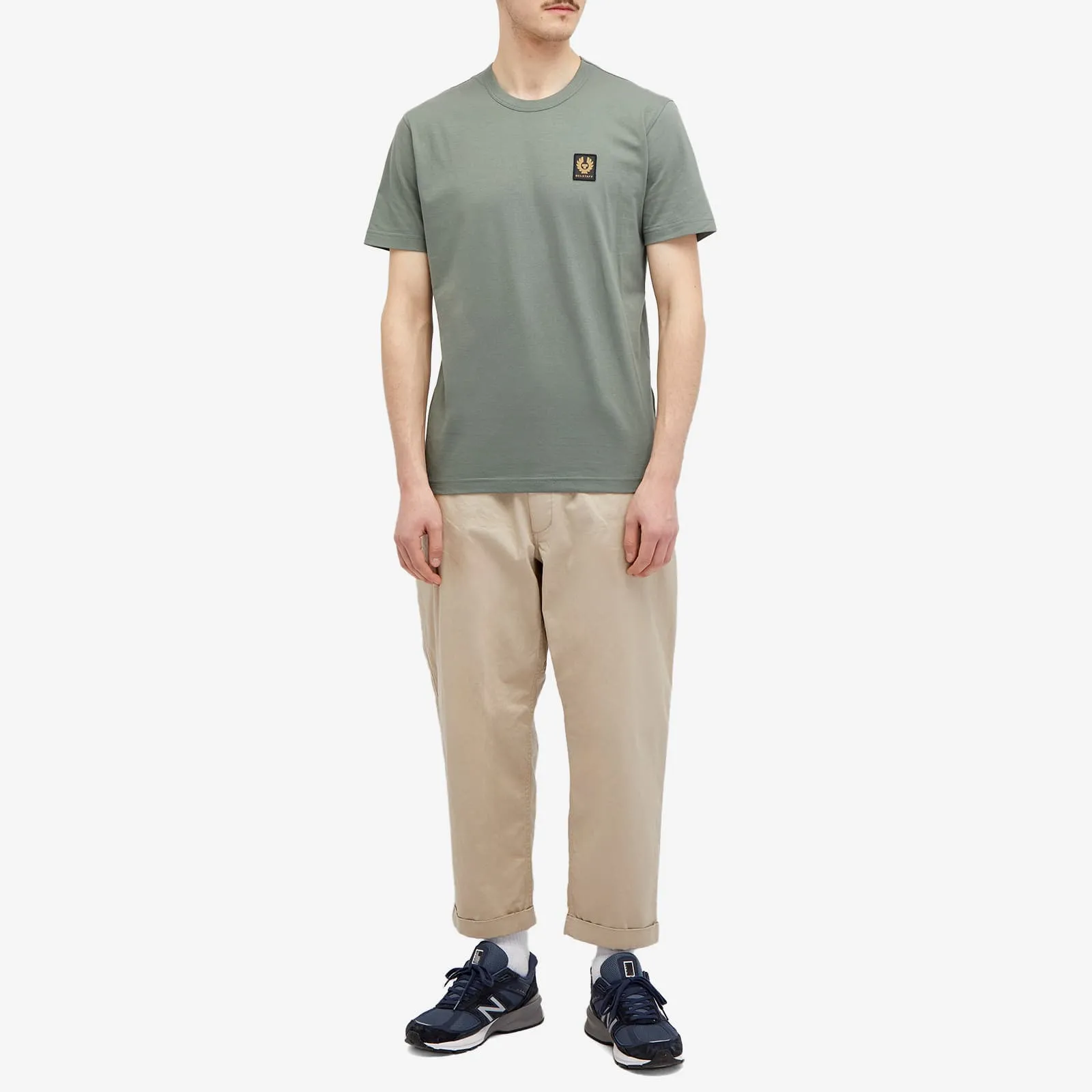Belstaff Patch Logo T-Shirt, Mineral Green