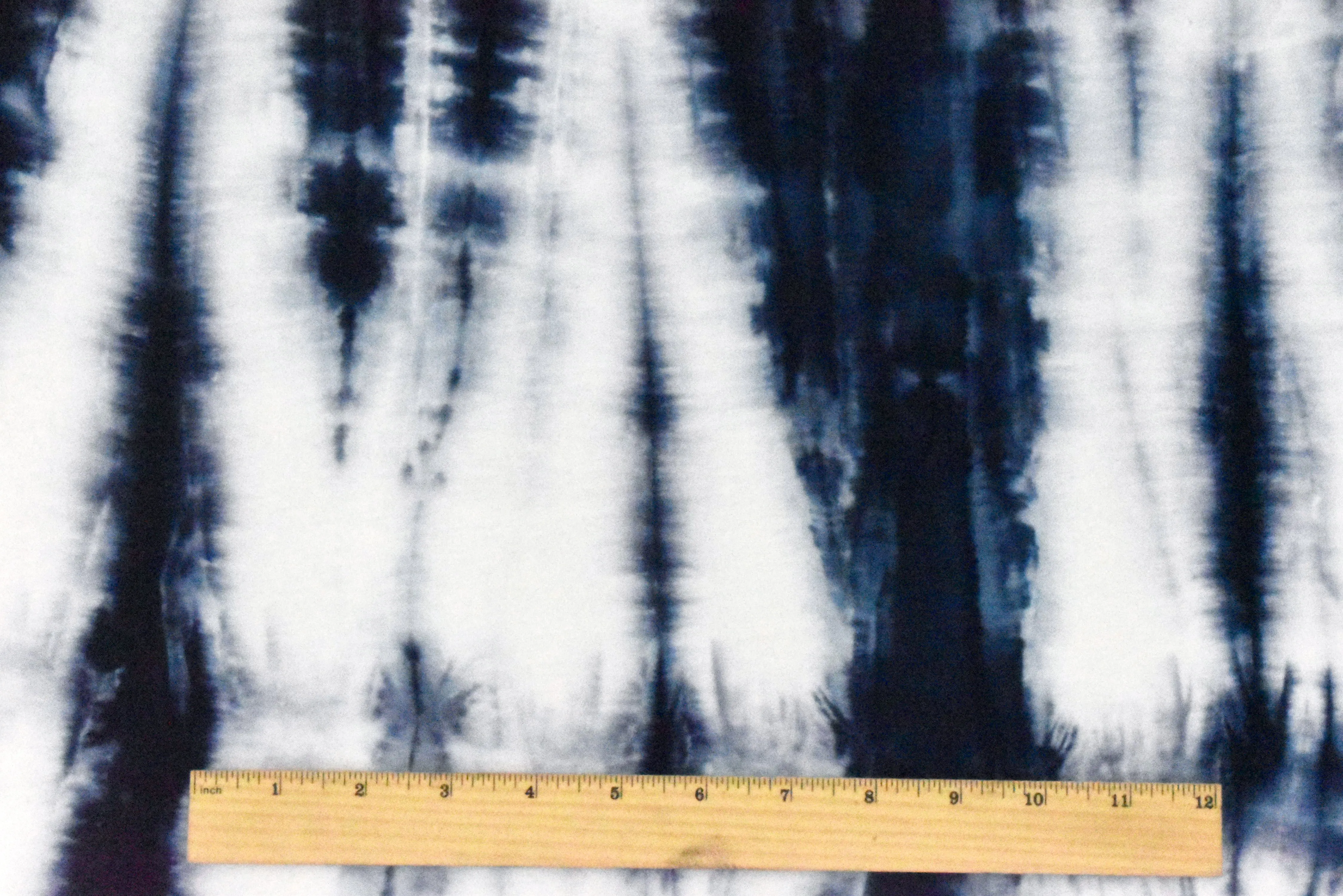 Blue-Multi Famous Designer Tie Dye Stretch Rayon Jersey Knit Fabric