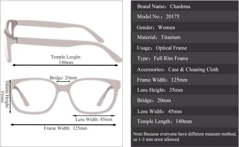 Chashma Ochki Unisex Full Rim Small Round Titanium Eyeglasses 20175