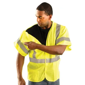 Class 3 Breakaway Mesh Vest - Lime - Large