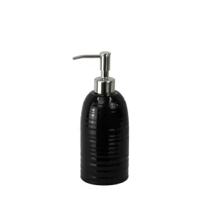 Hush Ceramic Soap Dispenser Black