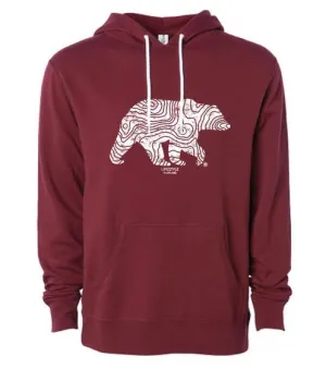 Lifestyle Overland Currant Topo Bear Hoodie (Unisex)