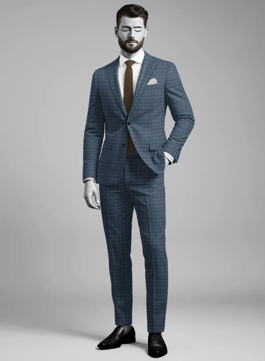 Napolean Tonia Blue Wool Suit