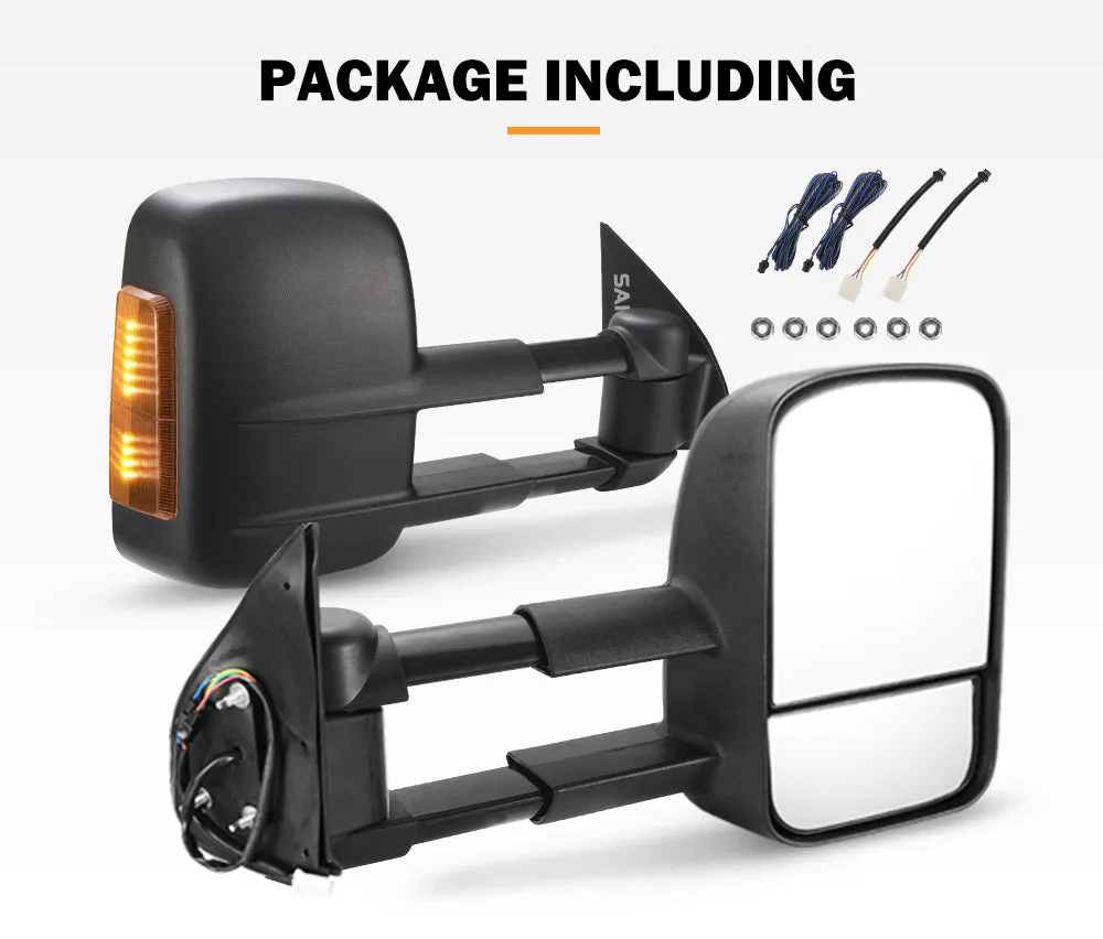 Pair Extendable Towing Side Mirrors suits Toyota Hilux 2005-2015 N70