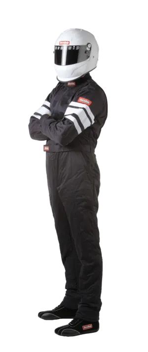 RaceQuip One Piece Multi Layer Fire Suit - Black - 3XL - 120008