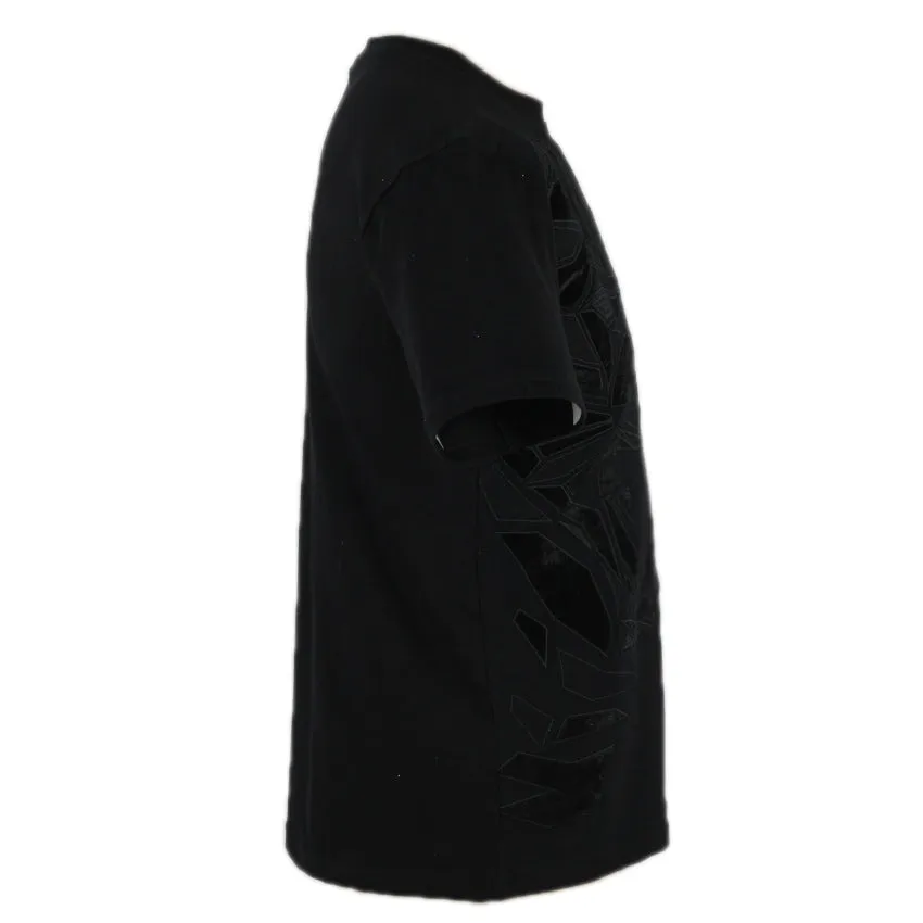 REDTAG Black T-Shirt for Men