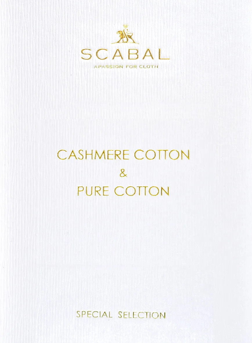 Scabal Sea Green Cotton Stretch Suit