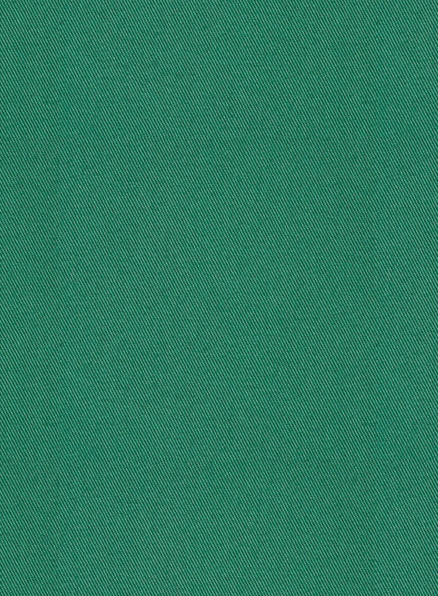 Scabal Sea Green Cotton Stretch Suit