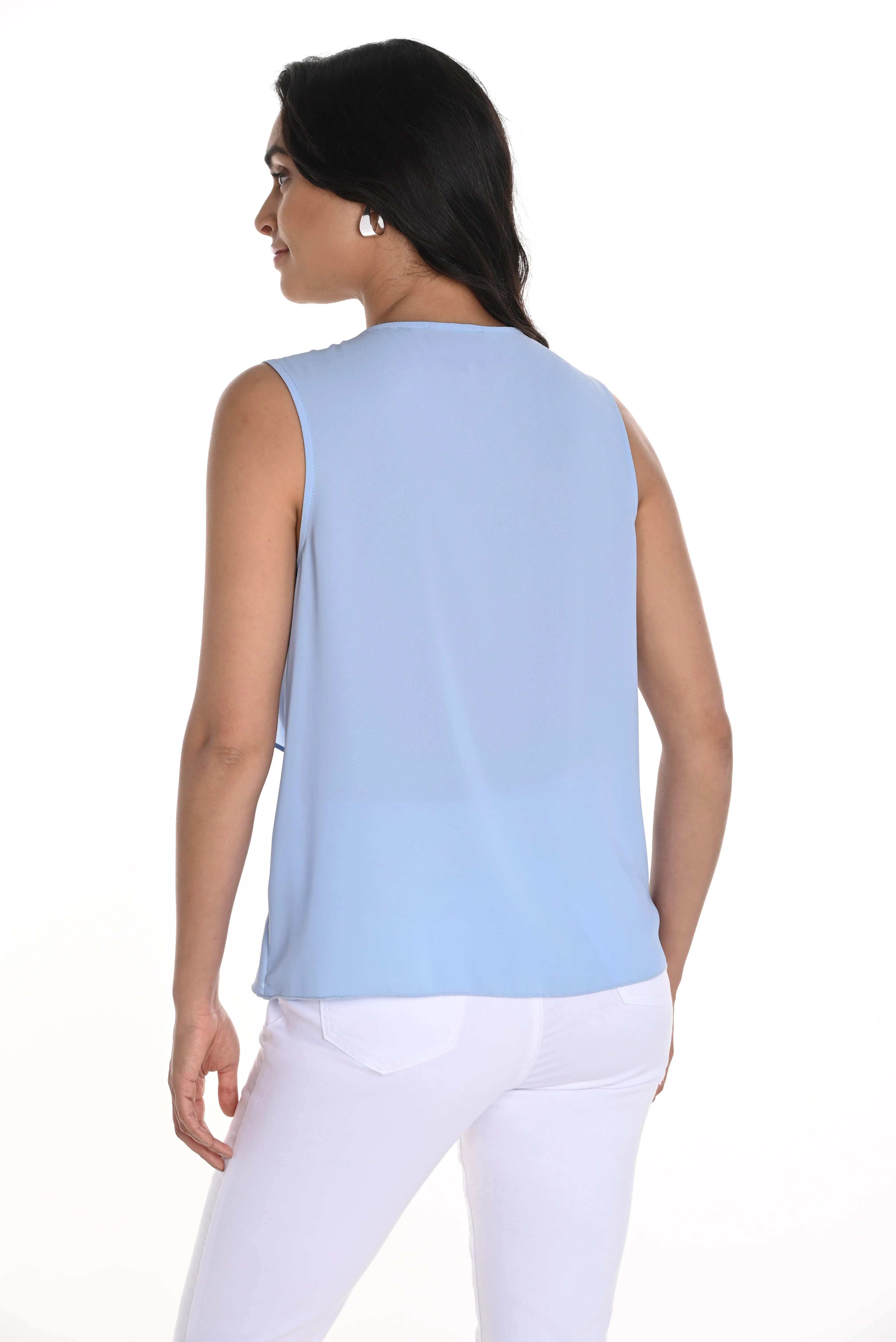 V-Neck Sleeveless Top