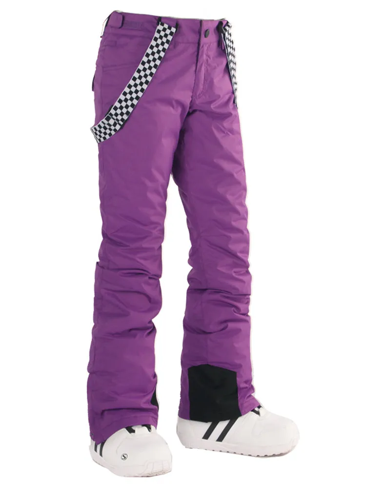 Women's Highland Bib Snowboard & Ski Purple Pants